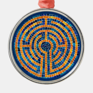 De Metal LABYRINTH IV Ornamento Redondo Premium