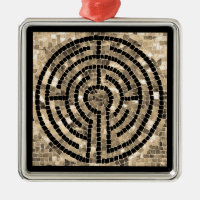 LABYRINTH V Ornamento Quadrado Premium