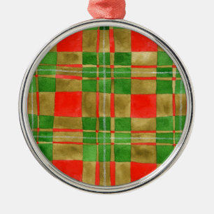 De Metal MAC GREGOR TARTAN Premium Round Ornamento