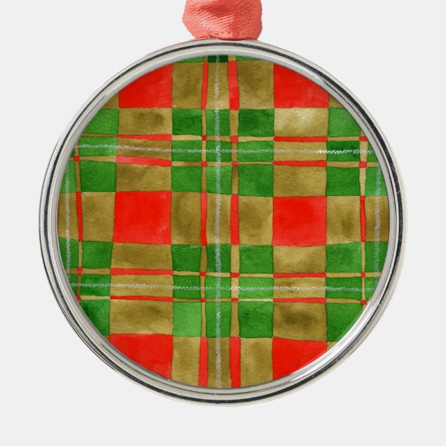 De Metal MAC GREGOR TARTAN Premium Round Ornamento (Frente)