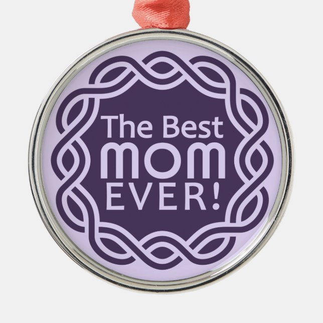 De Metal MELHOR ornamento MOM (Frente)