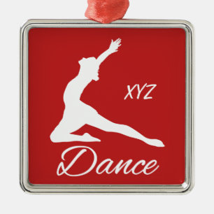 De Metal Monograma da DANÇA & ornamento feitos sob