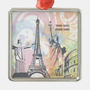 De Metal Monumentos do ornamento personalizado mundial