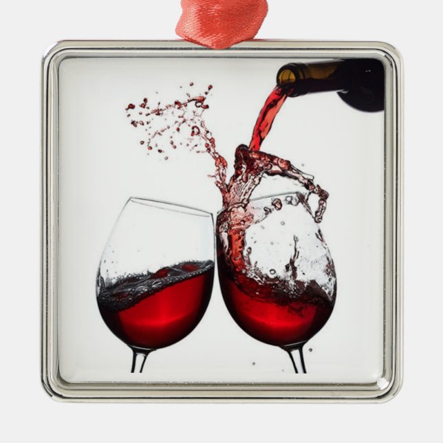 DE METAL O ORNAMENTO DO "VINHO AMOR" (Frente)