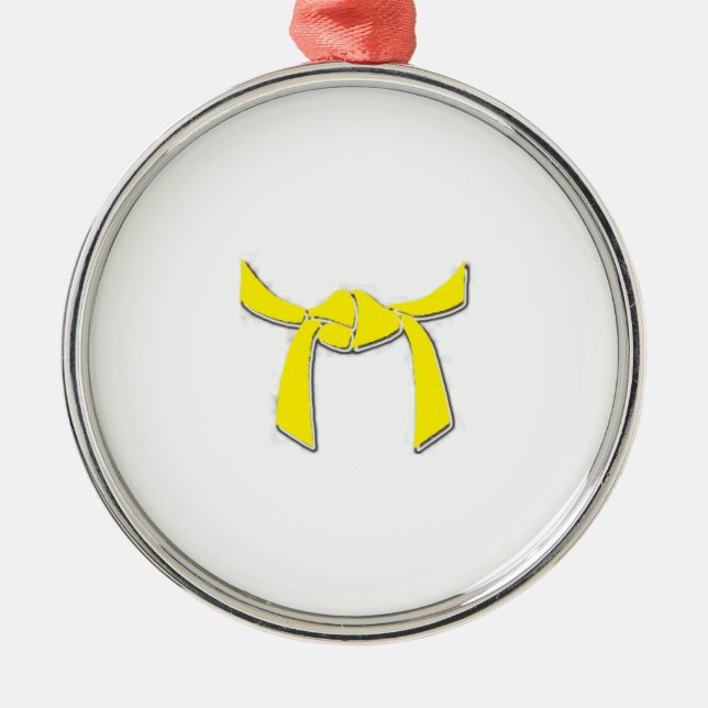 De Metal Ornamento amarelo da correia (Frente)