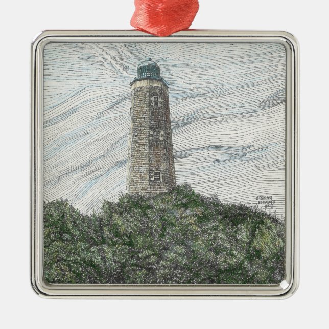 De Metal Ornamento antigo do Farol do Cabo Henry (Frente)