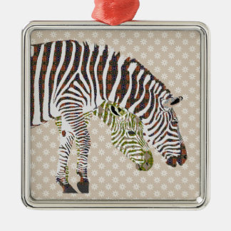 De Metal Ornamento boémio das zebras