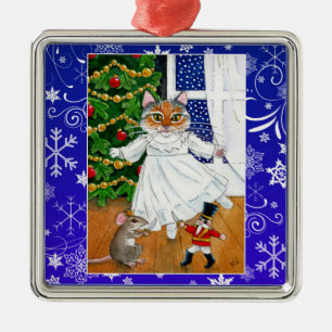 De Metal Ornamento bonito da neve do balé do nutcracker do