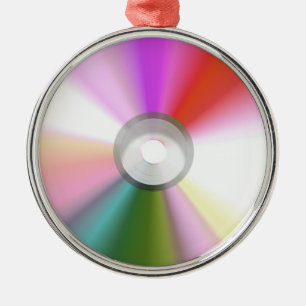 De Metal Ornamento CD colorido