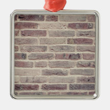 Ornamento Cerâmico Brown Brick Wall