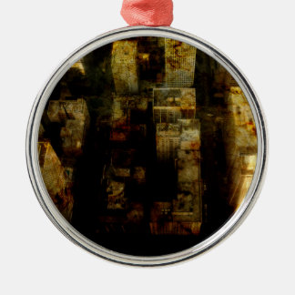 De Metal ornamento circular premium criado