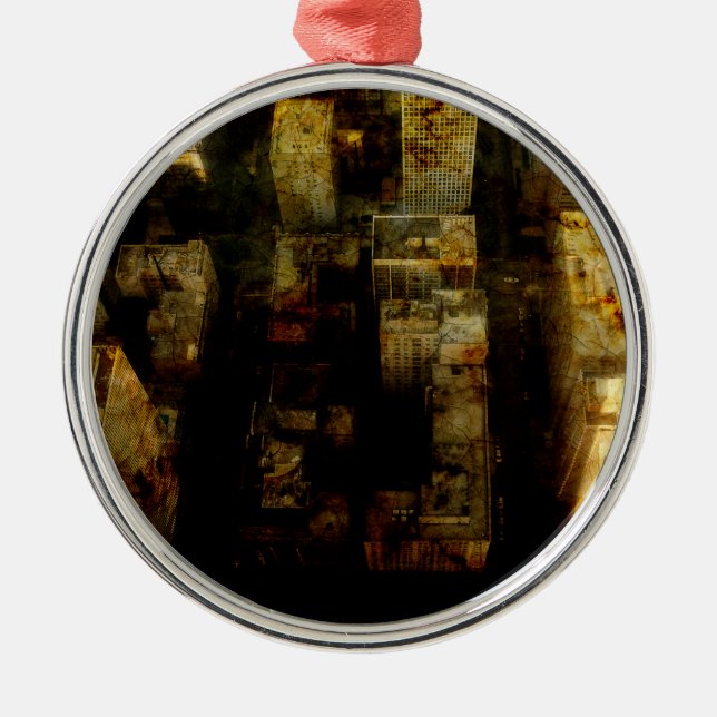 De Metal ornamento circular premium criado (Frente)