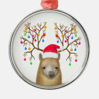 De Metal Ornamento da alpaca do Natal