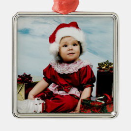 De Metal Ornamento da foto do Natal