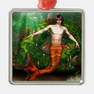 De Metal Ornamento da natação do Merman
