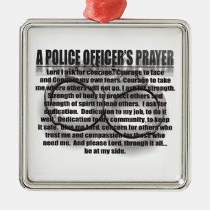 DE METAL ORNAMENTO DA ORAÇÃO DOS AGENTES DA POLÍCIA
