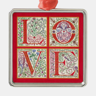 De Metal Ornamento do AMOR