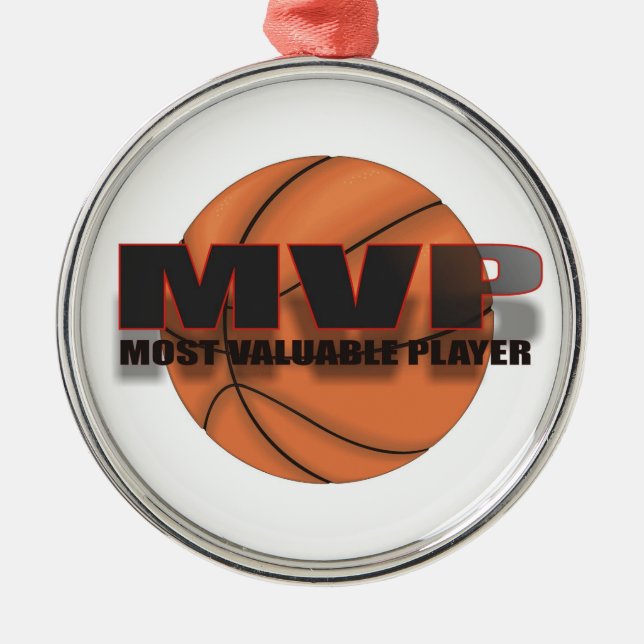 DE METAL ORNAMENTO DO BASQUETEBOL DO MVP (Frente)