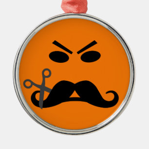 De Metal ornamento do bigode irritado
