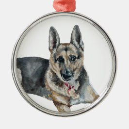 De Metal Ornamento do german shepherd