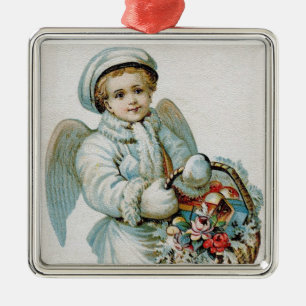 De Metal Ornamento do menino do anjo