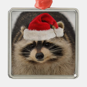 De Metal Ornamento do papai noel do guaxinim