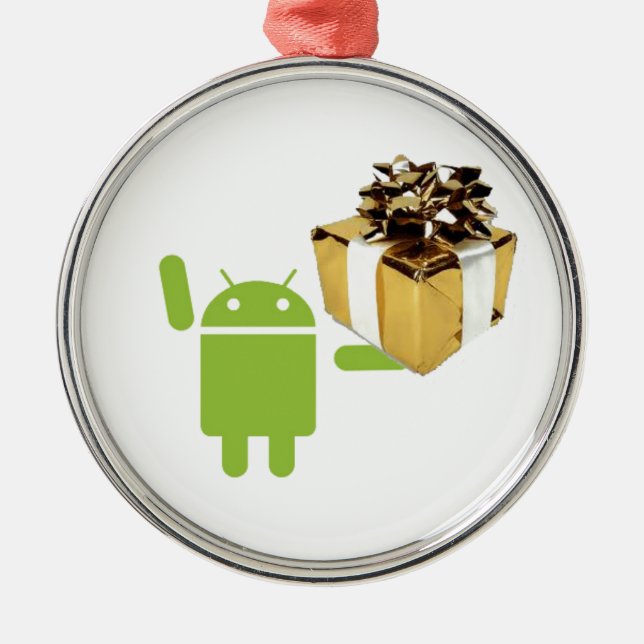 De Metal Ornamento do presente do Android (Frente)