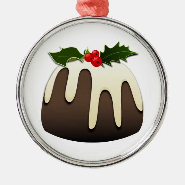De Metal Ornamento do pudim do Natal (Frente)