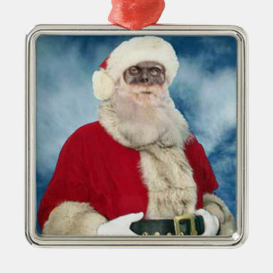 De Metal Ornamento do retrato do papai noel do zombi