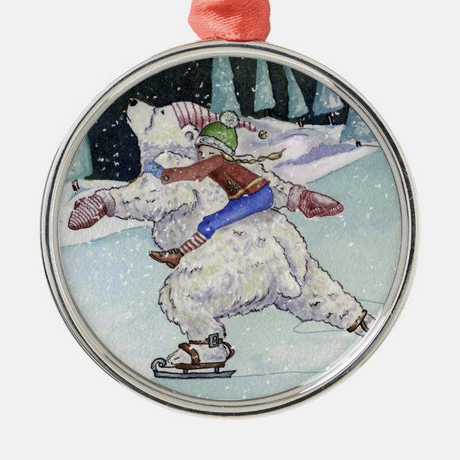 De Metal Ornamento do skate do inverno (Frente)