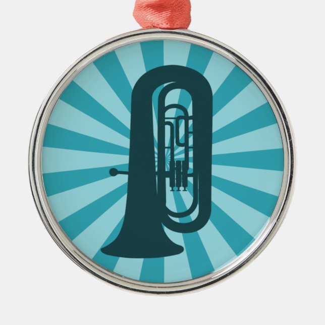 De Metal Ornamento do Starburst Tuba (Frente)