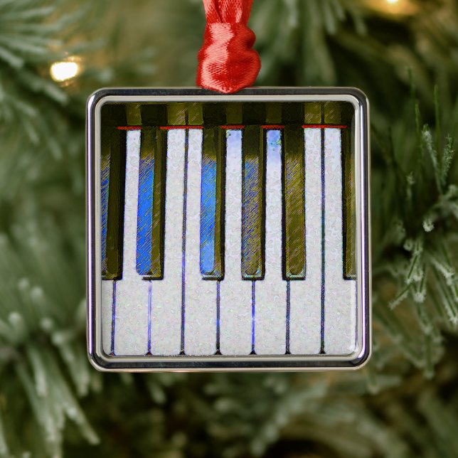De Metal Ornamento do teclado Piano (Árvore)