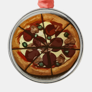 De Metal Ornamento fresco da pizaria da pizza