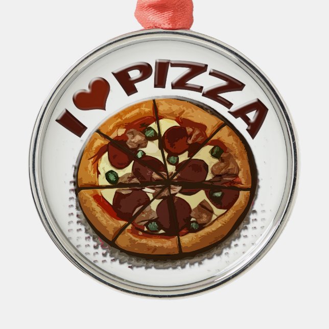 De Metal Ornamento fresco da pizaria da pizza (Frente)