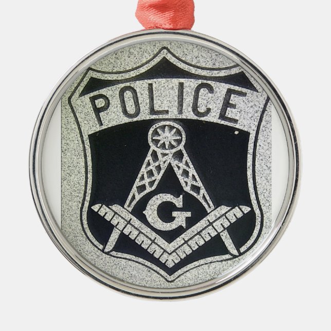 De Metal Ornamento maçónico da polícia (Frente)