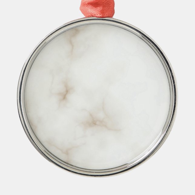 De Metal Ornamento Marble Pastel Glitter Premium Round (Frente)