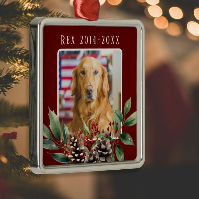 De Metal Ornamento Memorial Pet Christmas (Pet Christmas Memorial Ornament)
