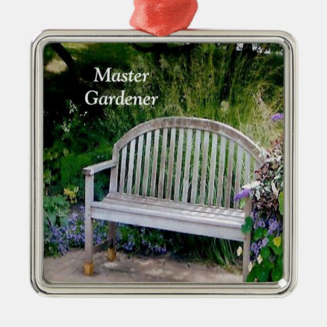 De Metal Ornamento Mestre Gardener (Frente)