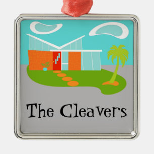 De Metal Ornamento moderno da casa dos desenhos animados do