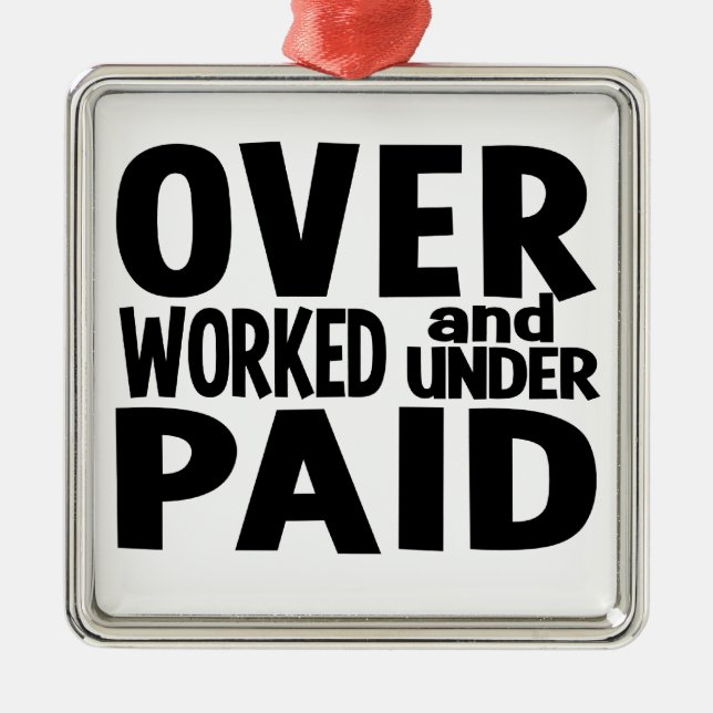 De Metal Ornamento Overworked, customizável (Frente)