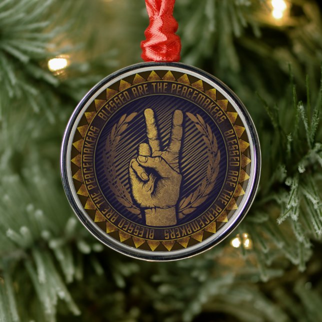 De Metal Ornamento Peacemaker (Árvore)