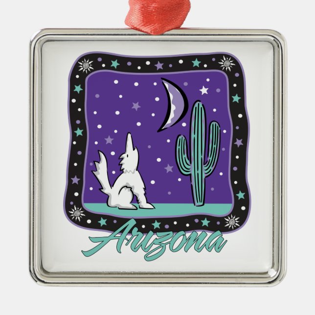 De Metal Ornamento Pendente arizona Silver (Frente)