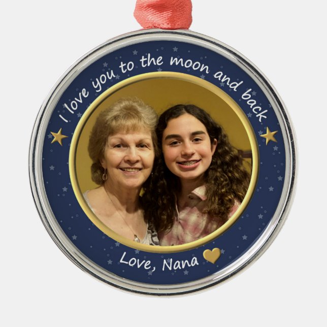 De Metal Ornamento Personalizado (Frente)