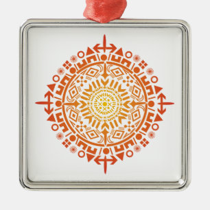 De Metal Ornamento personalizado art-Sun primitivo