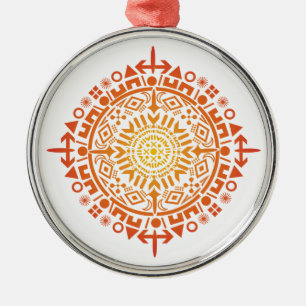 De Metal Ornamento personalizado art-Sun primitivo