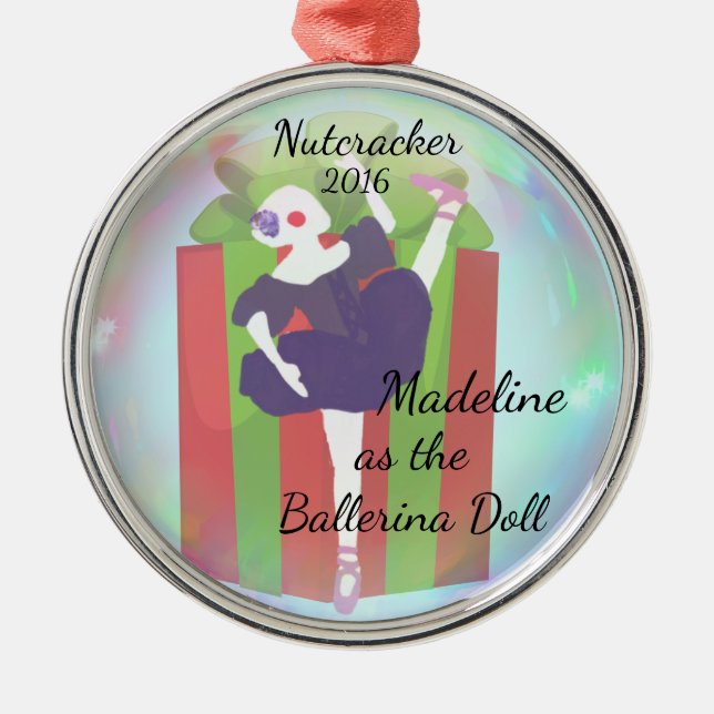 De Metal Ornamento personalizado do Nutcracker - boneca da (Frente)