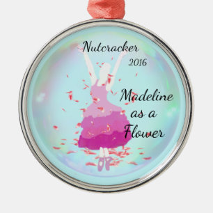 De Metal Ornamento personalizado do Nutcracker - flor
