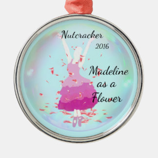 De Metal Ornamento personalizado do Nutcracker - flor