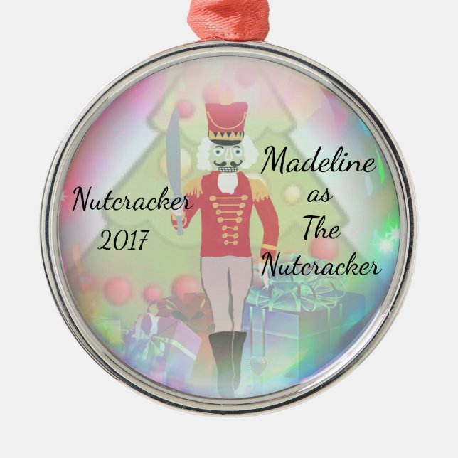 De Metal Ornamento personalizado do Nutcracker - o (Frente)