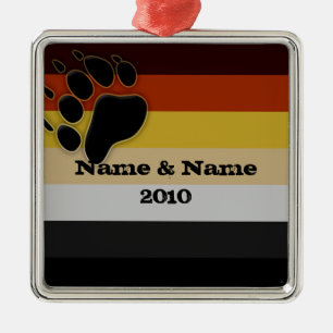 De Metal Ornamento personalizado do orgulho do urso